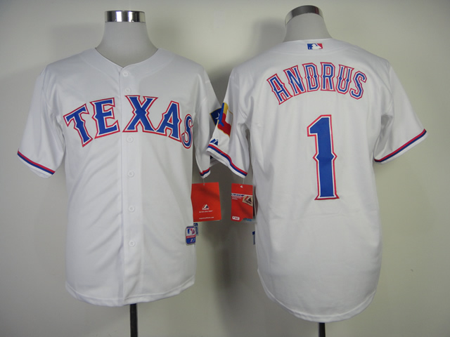 Men Texas Rangers #1 Andrus White MLB Jerseys->texas rangers->MLB Jersey